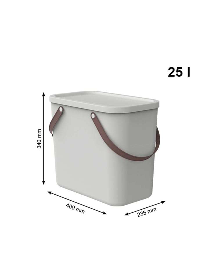 Rotho Albula Aufbewahrungsbox 25l mit Deckel in Mistletoe weiß günstig kaufen onesize