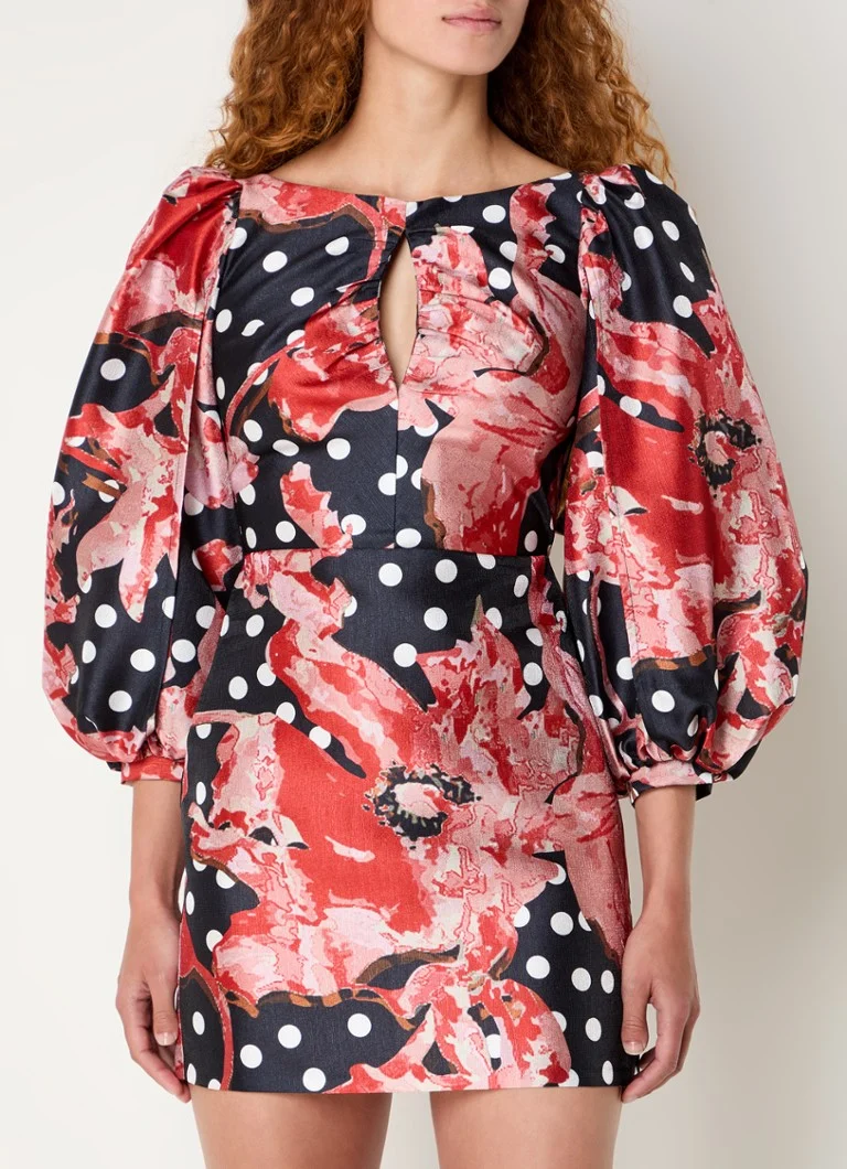 Laagam Liza Mini-Tunikakleid mit Blumenmuster und Schleifendetail