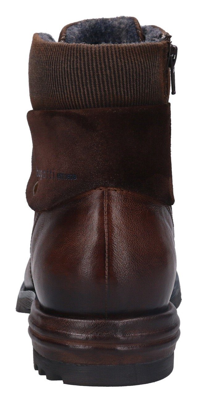 bugatti Schnürstiefel mit praktischem Innenreißverschluss