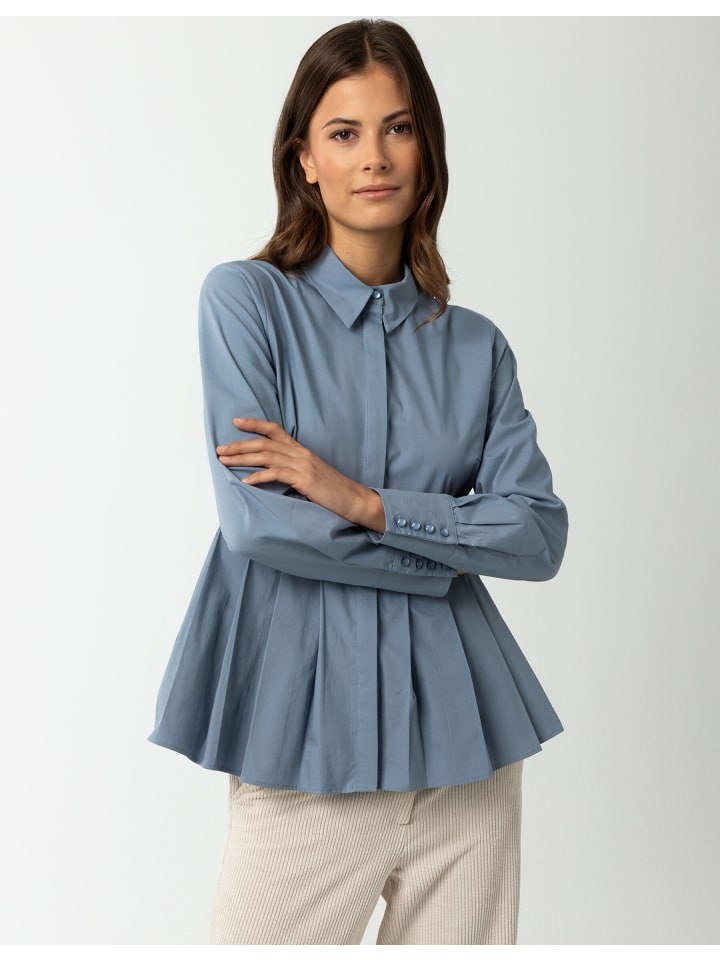 More & More Hemdbluse in hellblau günstig kaufen