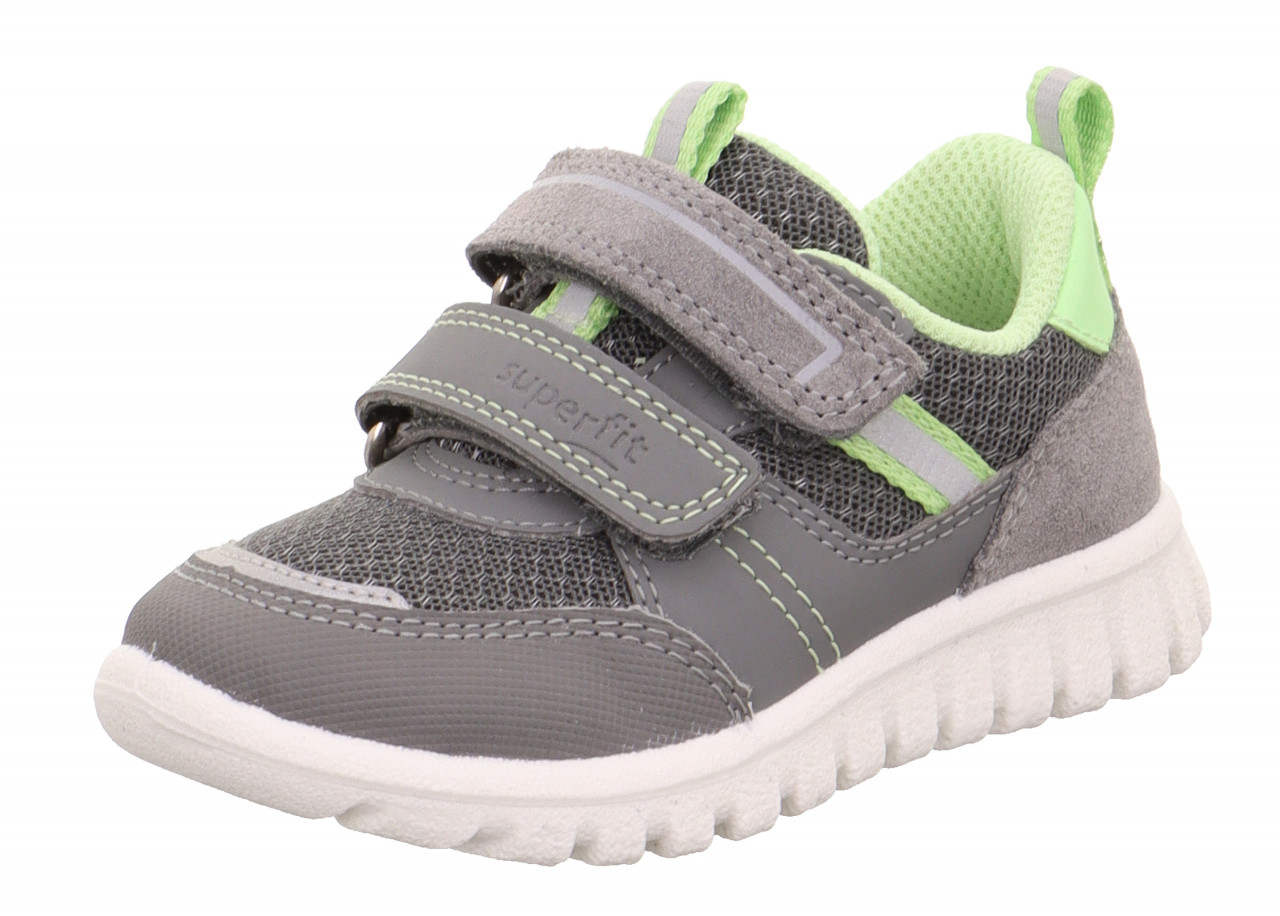 SPORT7 MINI - Hellgrau/HellgrünSneaker low mit Klettverschluss