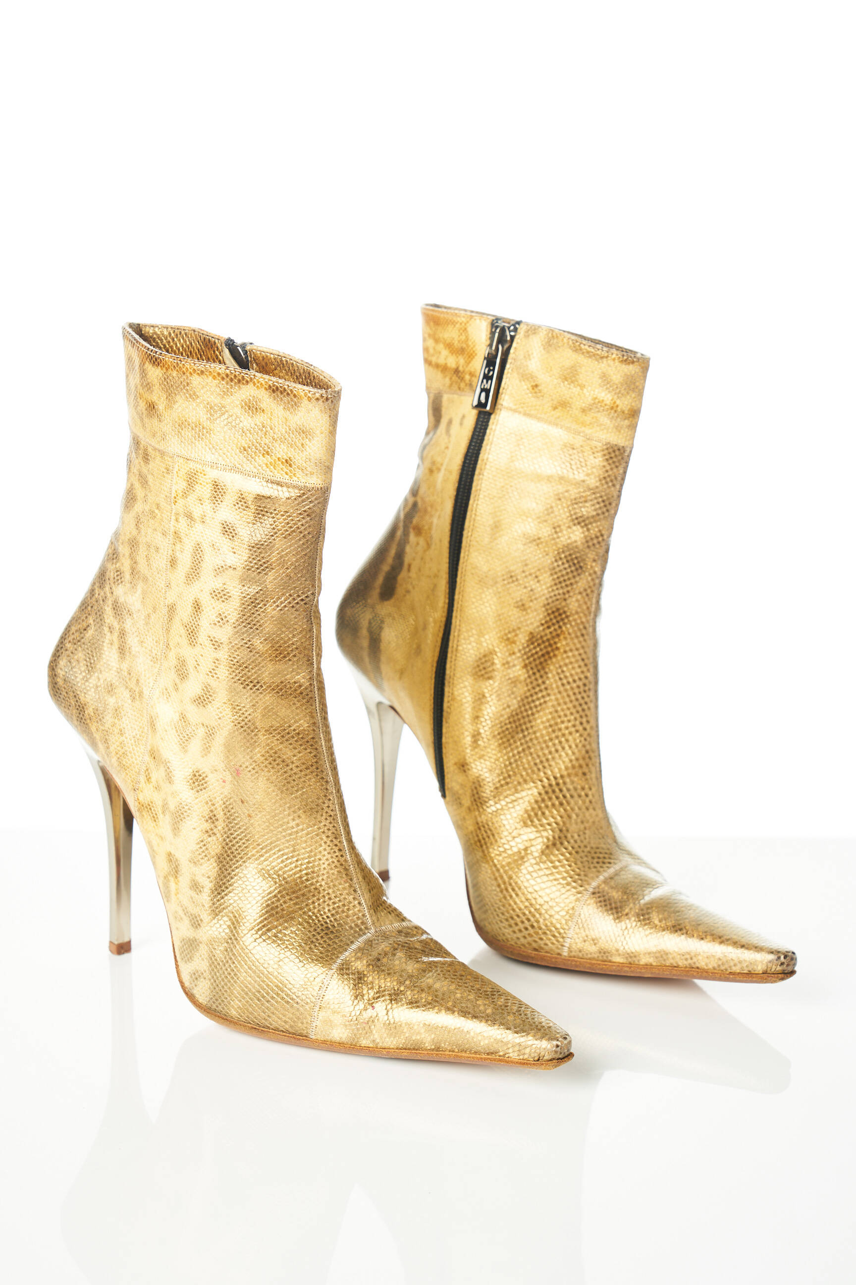 Gianmarco Lorenzi Bottines Femme couleur jaune