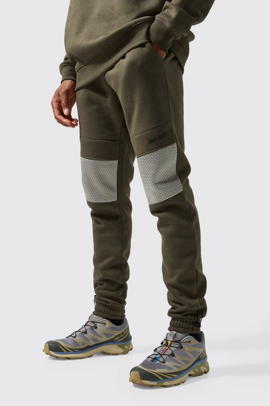 Active Skinny Jogginghose mit Mesh-Detail