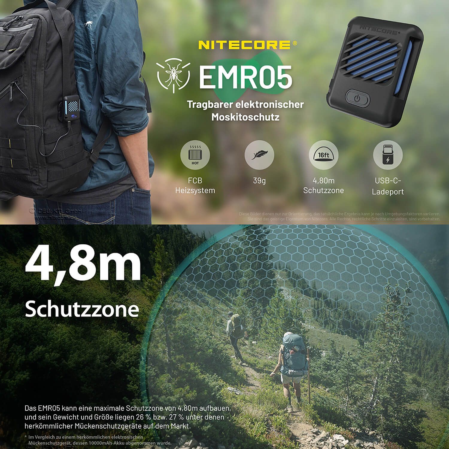 Mobiles Mückenabwehrgerät EMR05