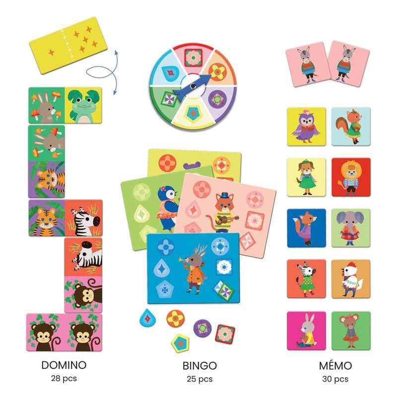 Bingo Memo Domino - Les p'tits copains