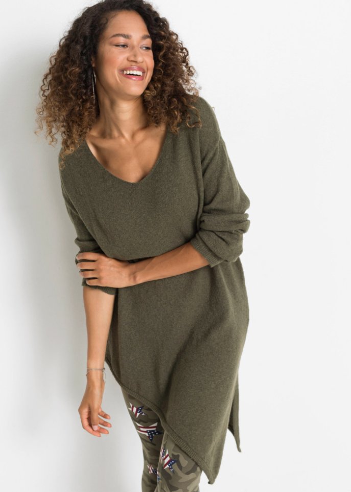 Asymmetrischer Pullover