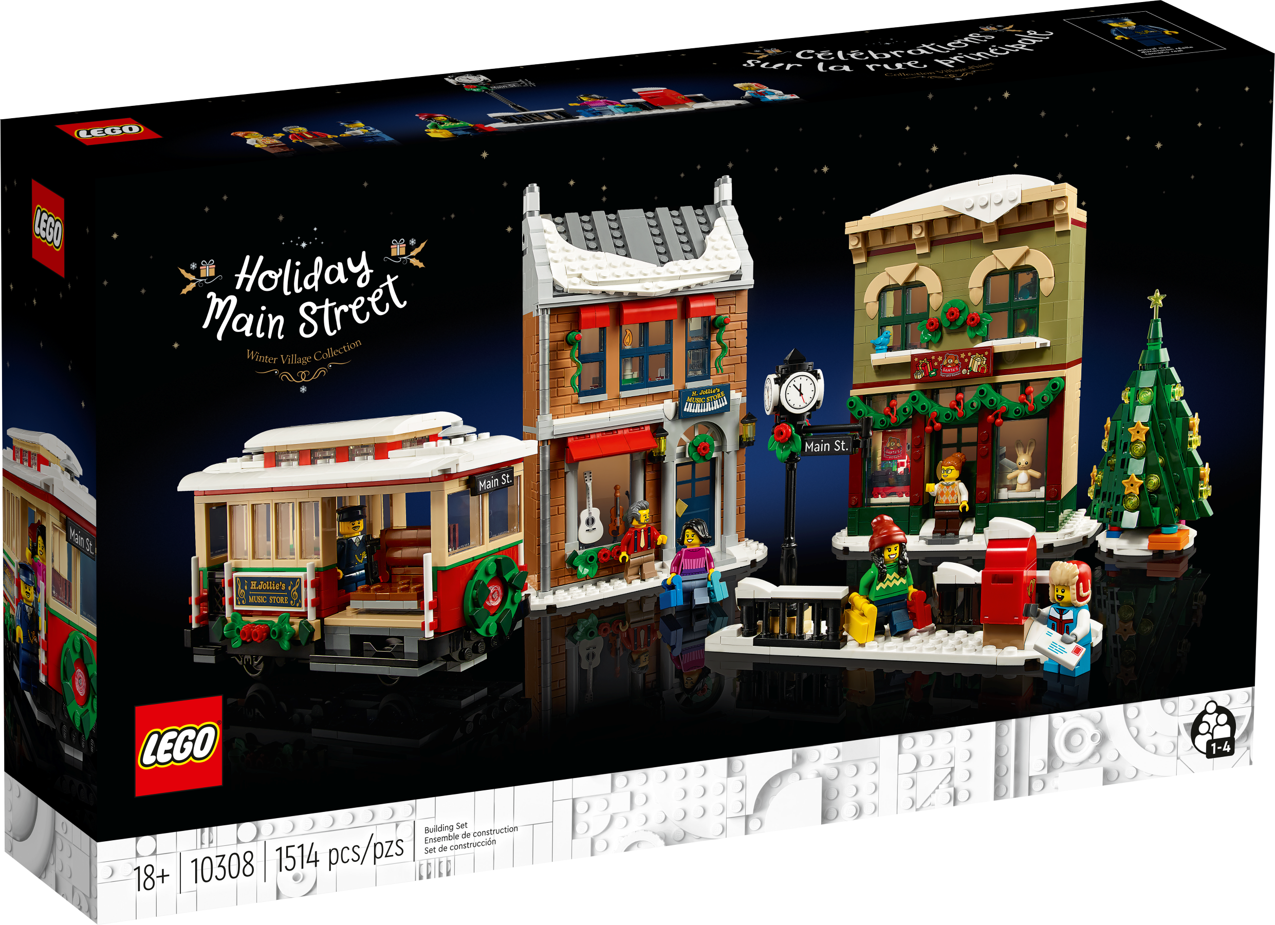 Weihnachtlich geschmückte Hauptstraße 10308