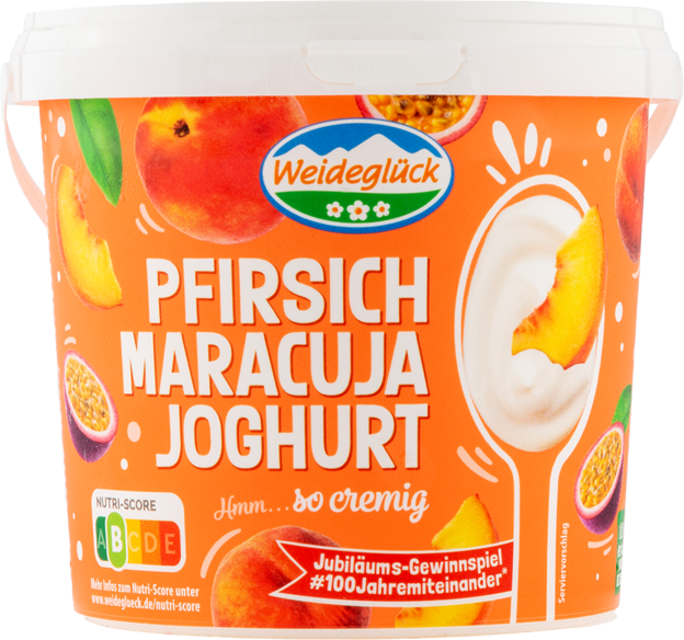 Weideglück Fruchtjoghurt mild Pfirsich-Maracuja