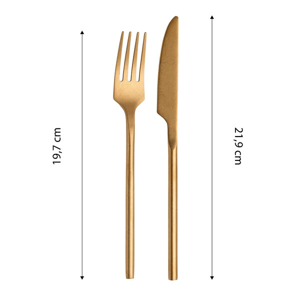 Tafelbesteck Bari, 16-tlg., für bis zu 4 Personen, Stonewashed Champagne