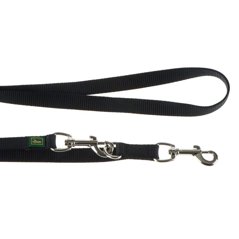 Sparset HUNTER Hundeleine + Halsband Vario Basic schwarz | bitiba
