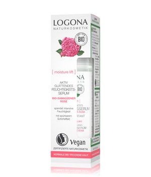 Logona Bio-Damaszener Rose & Daymoist CLN Aktiv glättend Gesichtsserum-30 ml