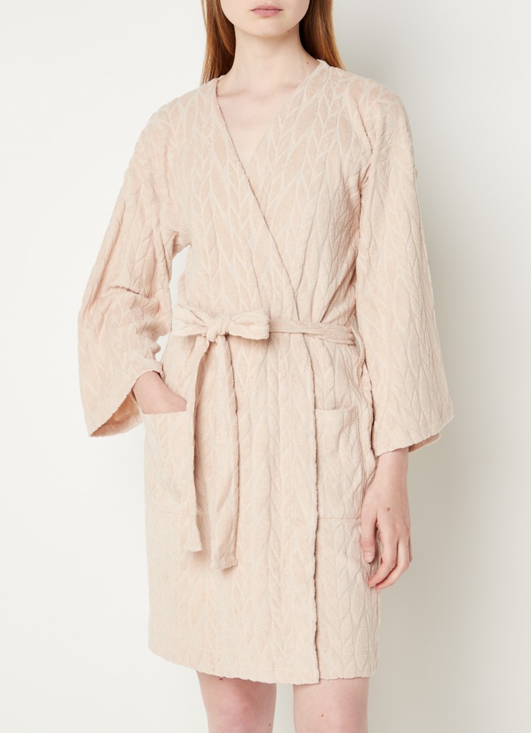 Laurence Tavernier Cotton blend bathrobe with patch pockets