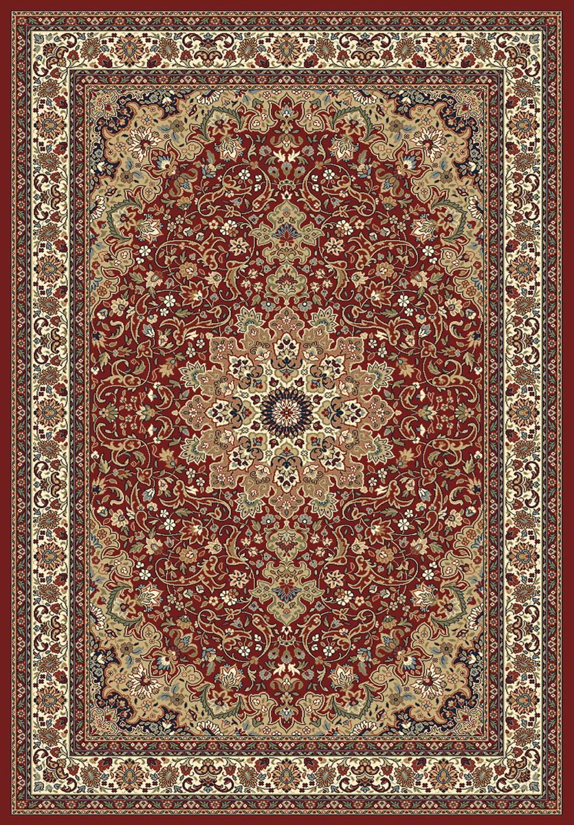 Webteppich Kashmar Medaillon Rot 60 x 115 cm
