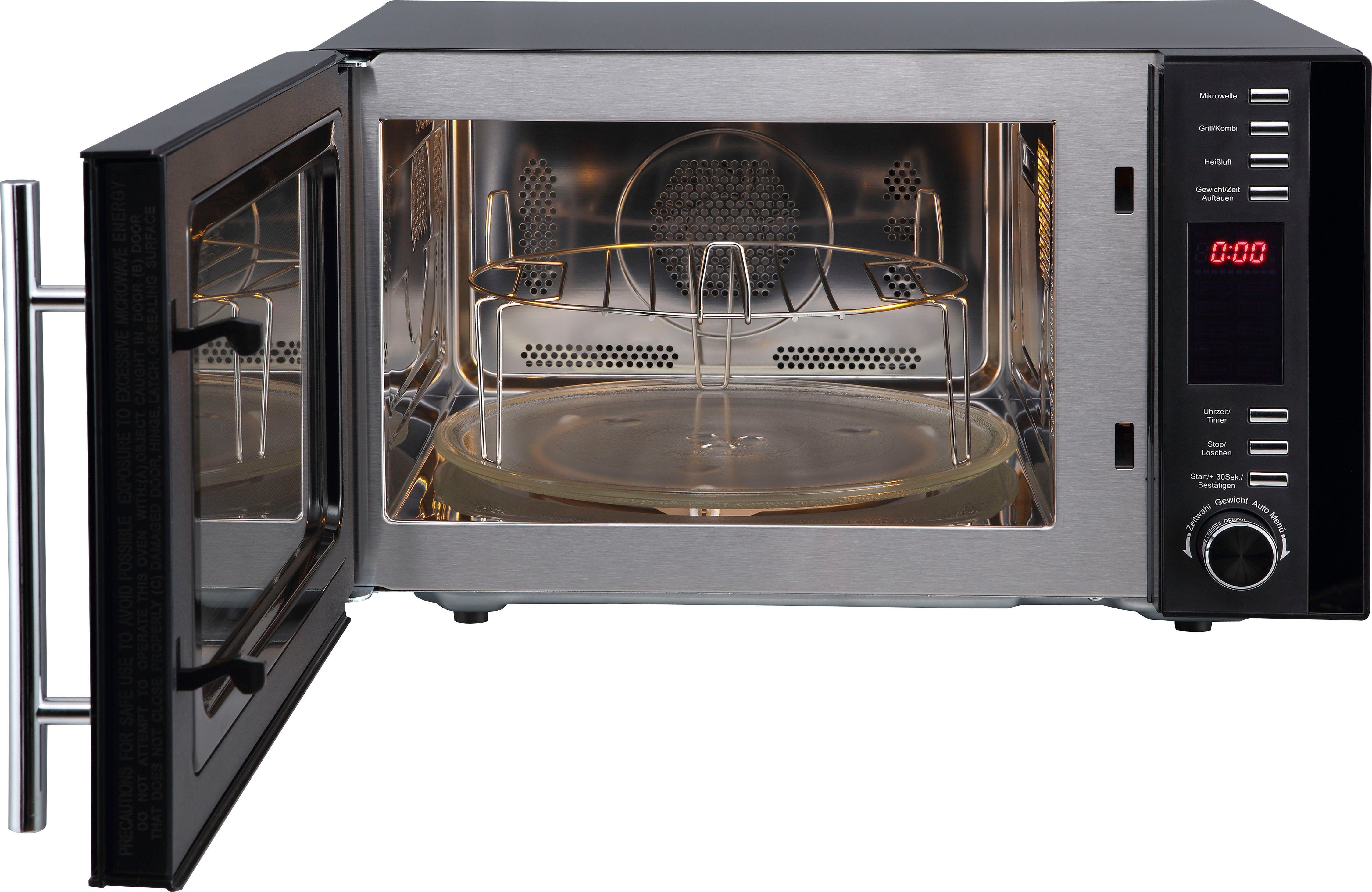 Hanseatic Mikrowelle AC925EBL, Grill, Heißluft, Mikrowelle, 25 l