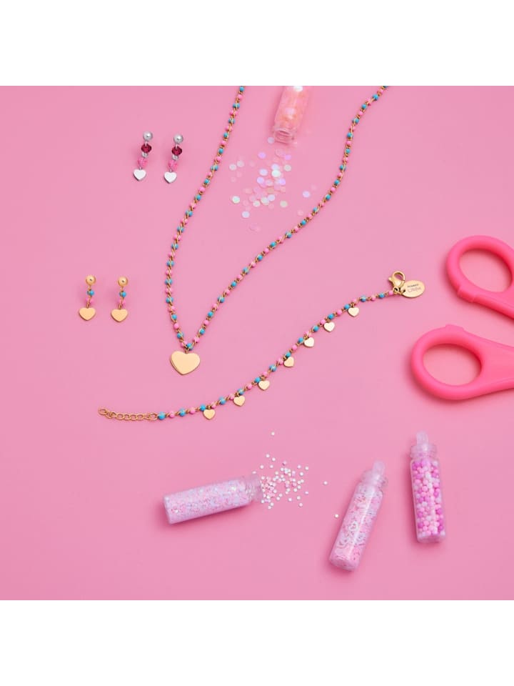 Prinzessin Lillifee Kette mit Anhänger Edelstahl, IP Gold in Rosa günstig kaufen 38 cm