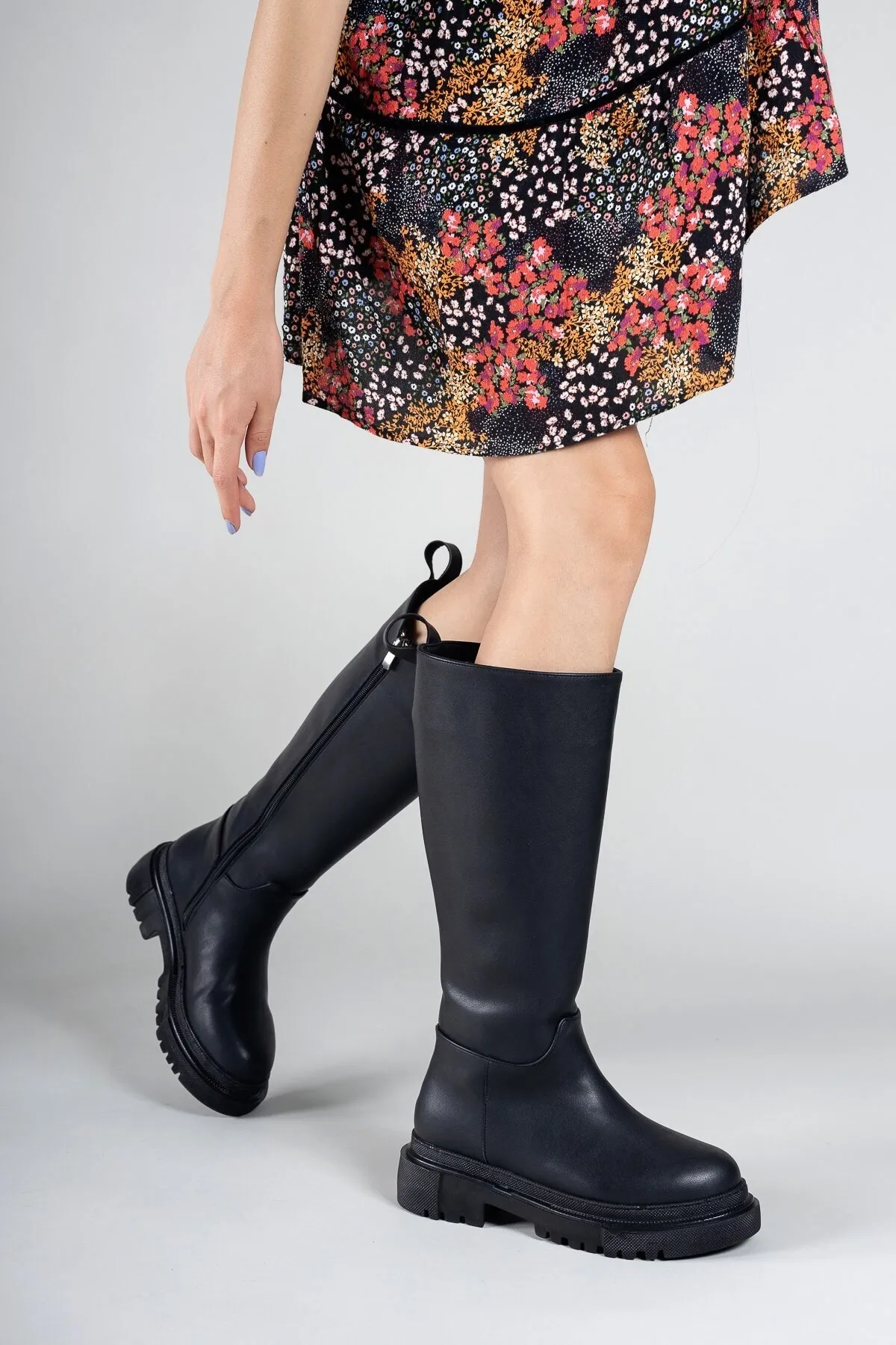 Riccon  Schwarze Damenstiefel 0012360