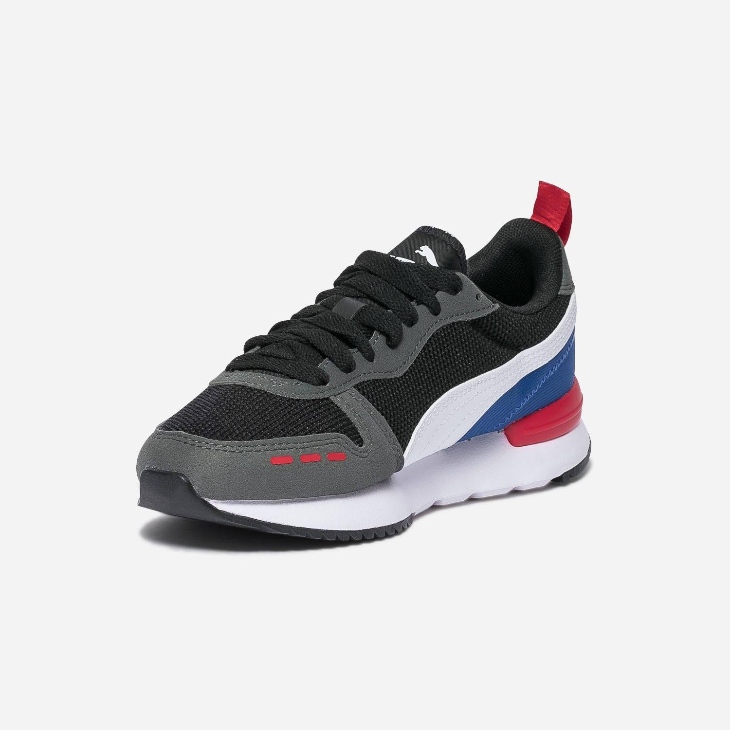 Tennis PUMA noire, grise, bleue et rouge