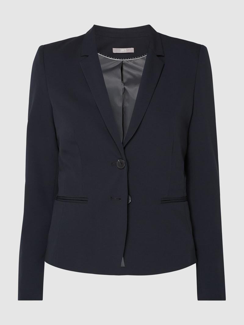 Blazer mit Paspeltaschen in marineblau