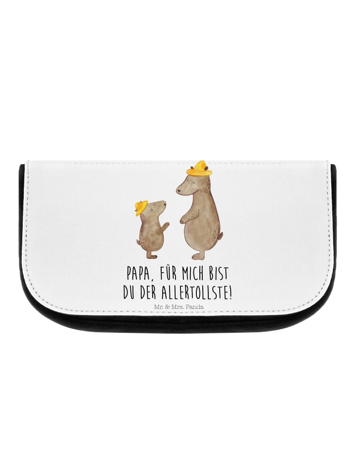 Mr. & Mrs. Panda Kosmetiktasche Bären mit Hut mit Spruch in Weiß günstig kaufen onesize