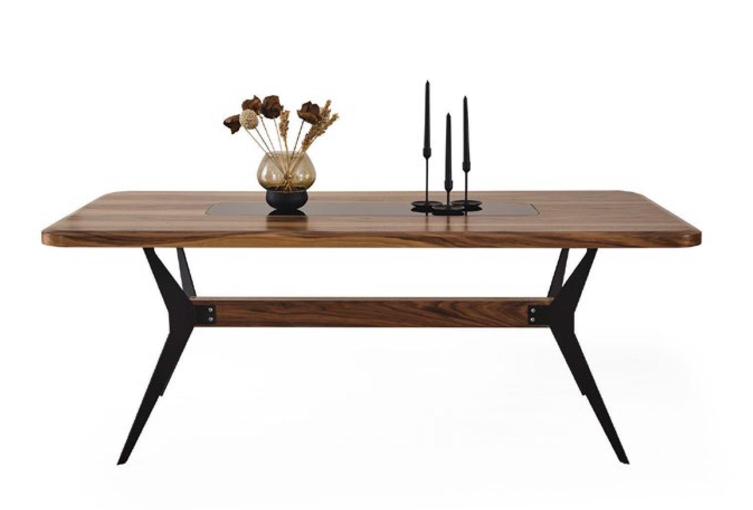 JVmoebel Esszimmer-Set Komplett Set Esstisch 4x Stühle Esszimmer Set Ess Gruppe Holz Tisch, (5-St)