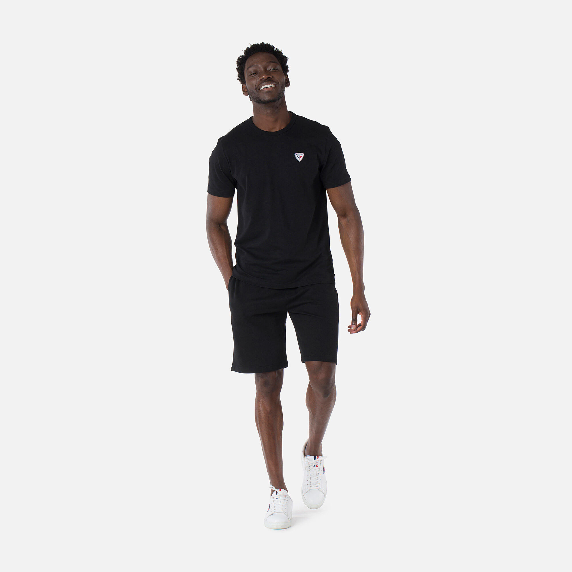 Short en coton logo pour homme