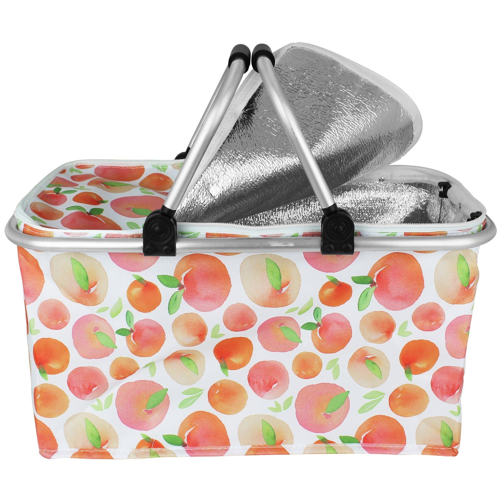 Koopman Kühltasche Einkaufskorb mit Farbwahl, Kühlbox Thermobox Coolbox Strandkorb Kühlelement Einkaufstasche