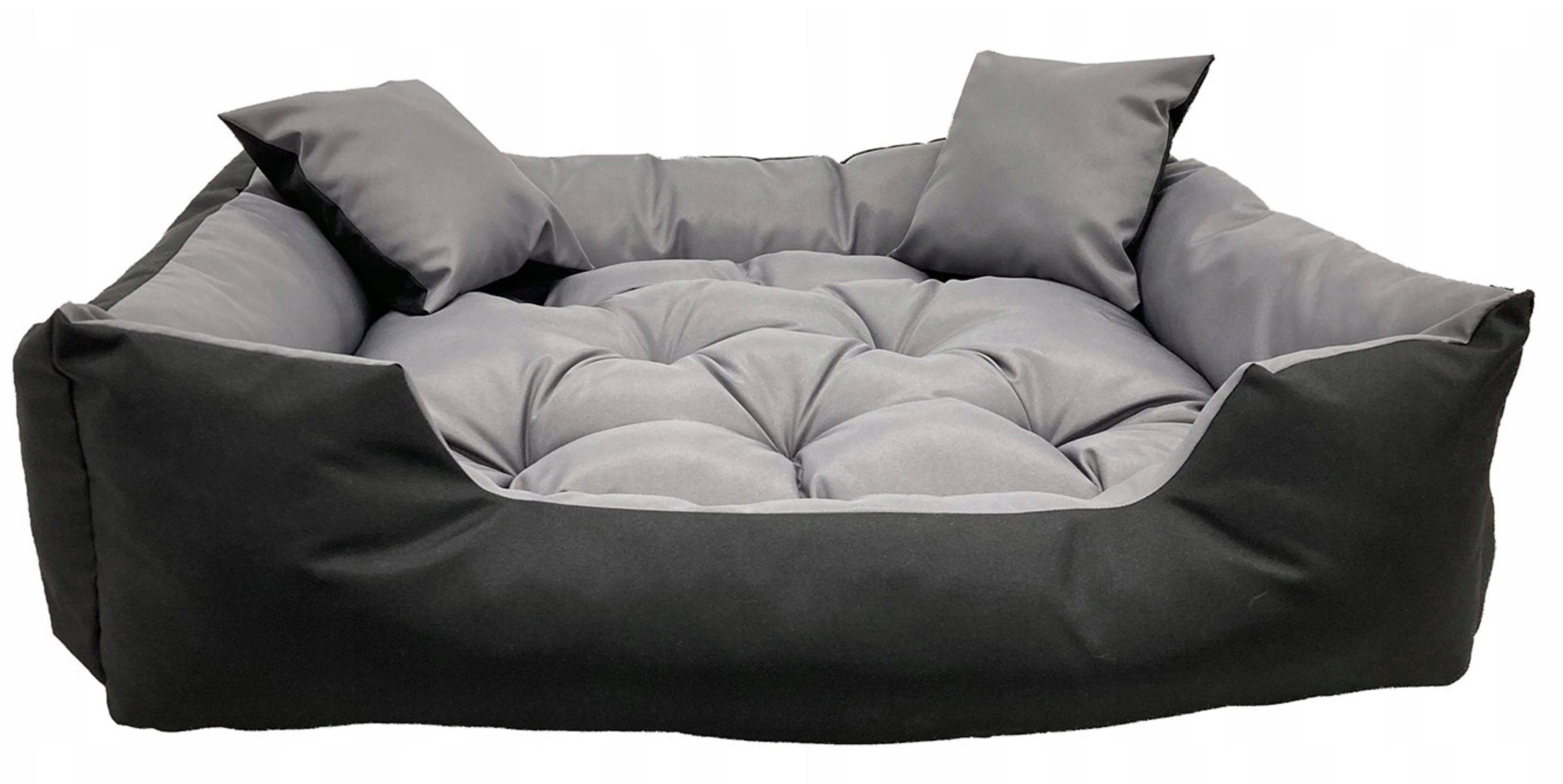 KomfortHome Tierbett Tierbett Hunde- und Katzenbett Waschbar, Wasserdicht, 2x Kopfkissen
