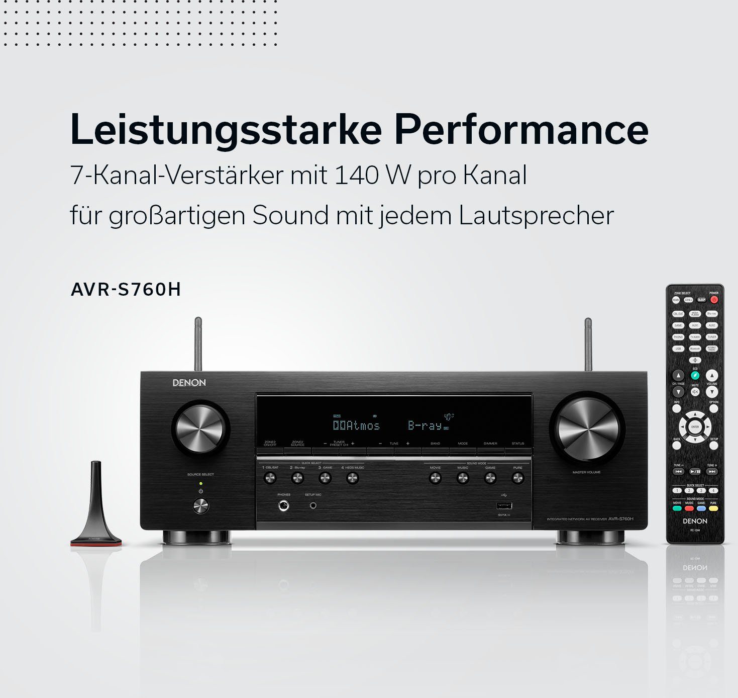 Denon AVR-S760H 8K- 7.2 Heimkinosystem (Bluetooth, LAN (Ethernet), WLAN)