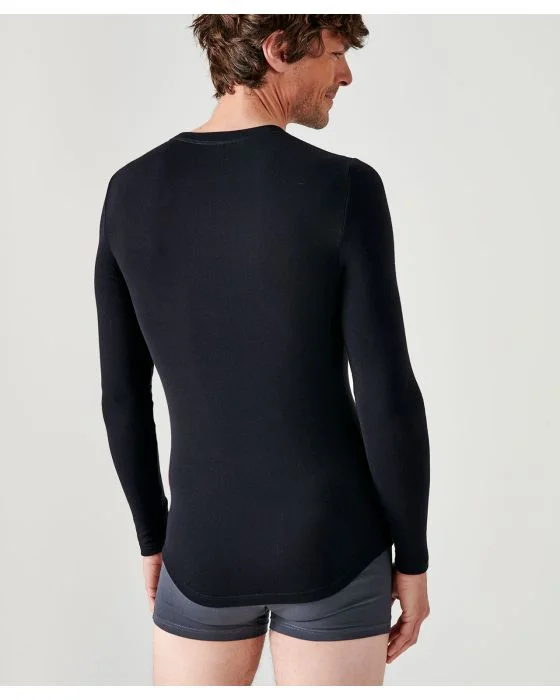 T-shirt manches longues Thermolactyl Sensitive fine côte
