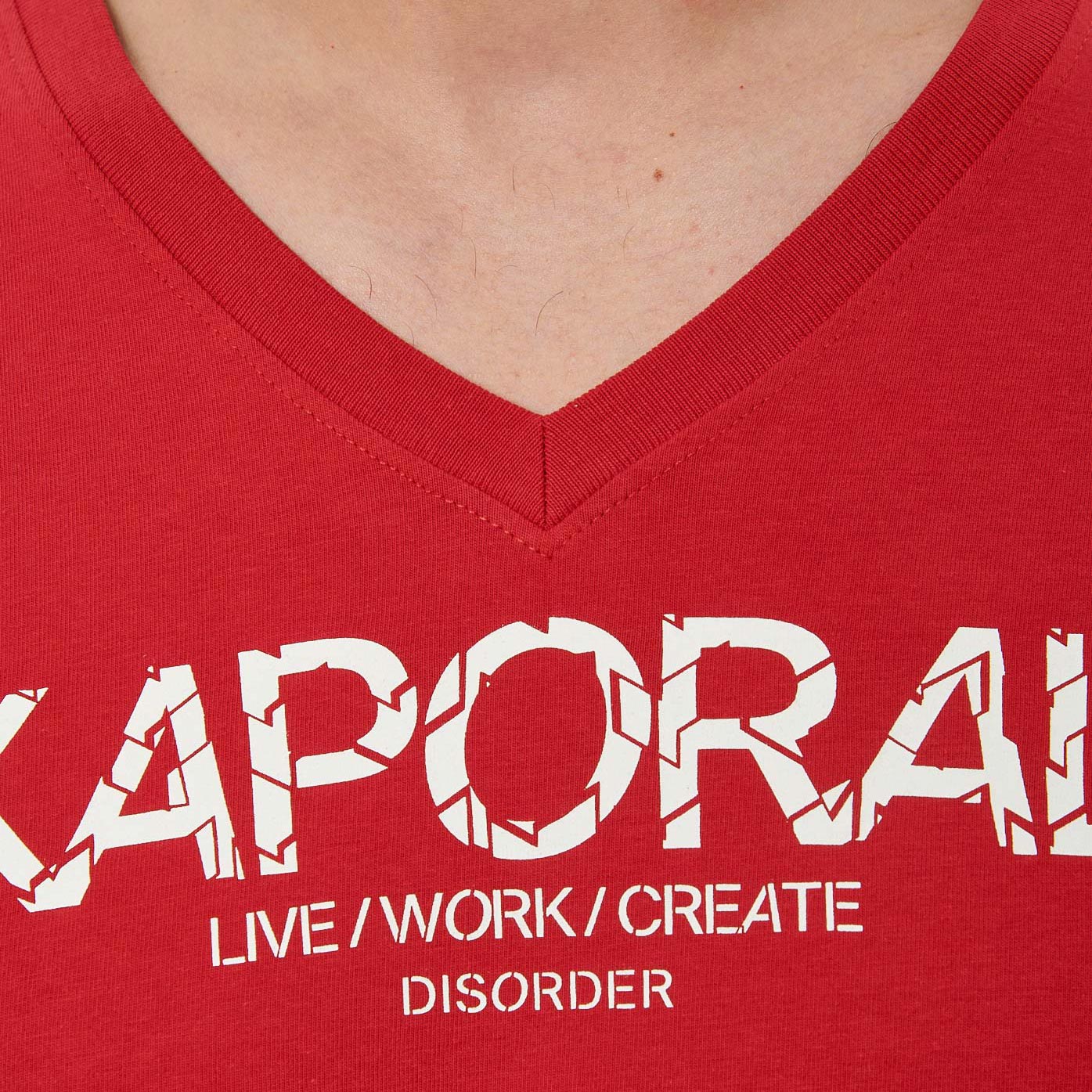 TARK   T-shirt rouge homme