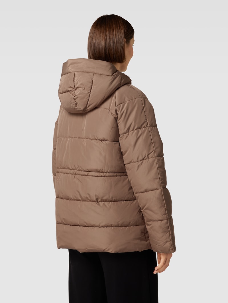 Steppjacke mit Kapuze Modell 'LEANA' in taupe