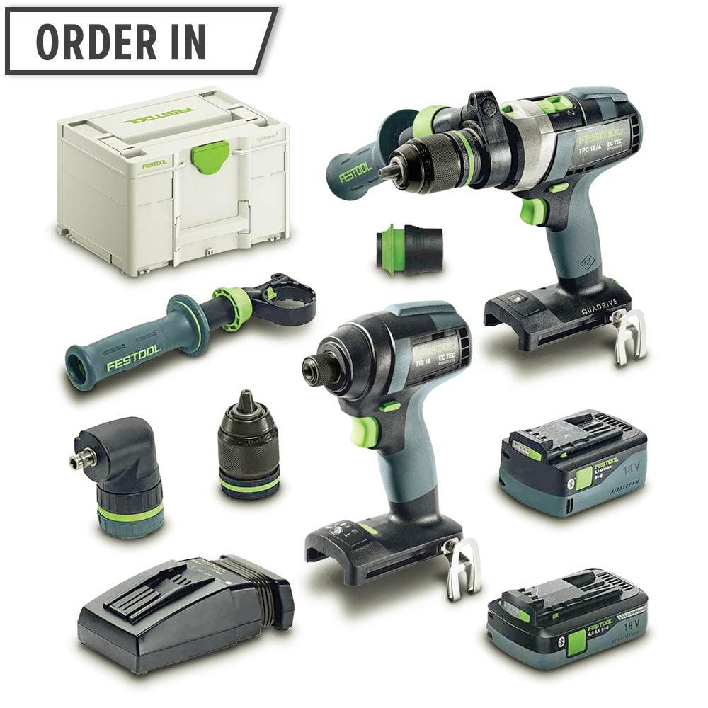Conjunto FESTOOL de 2 peças 18 V 1 x 4,0 Ah / 1 x 5,2 Ah 576999