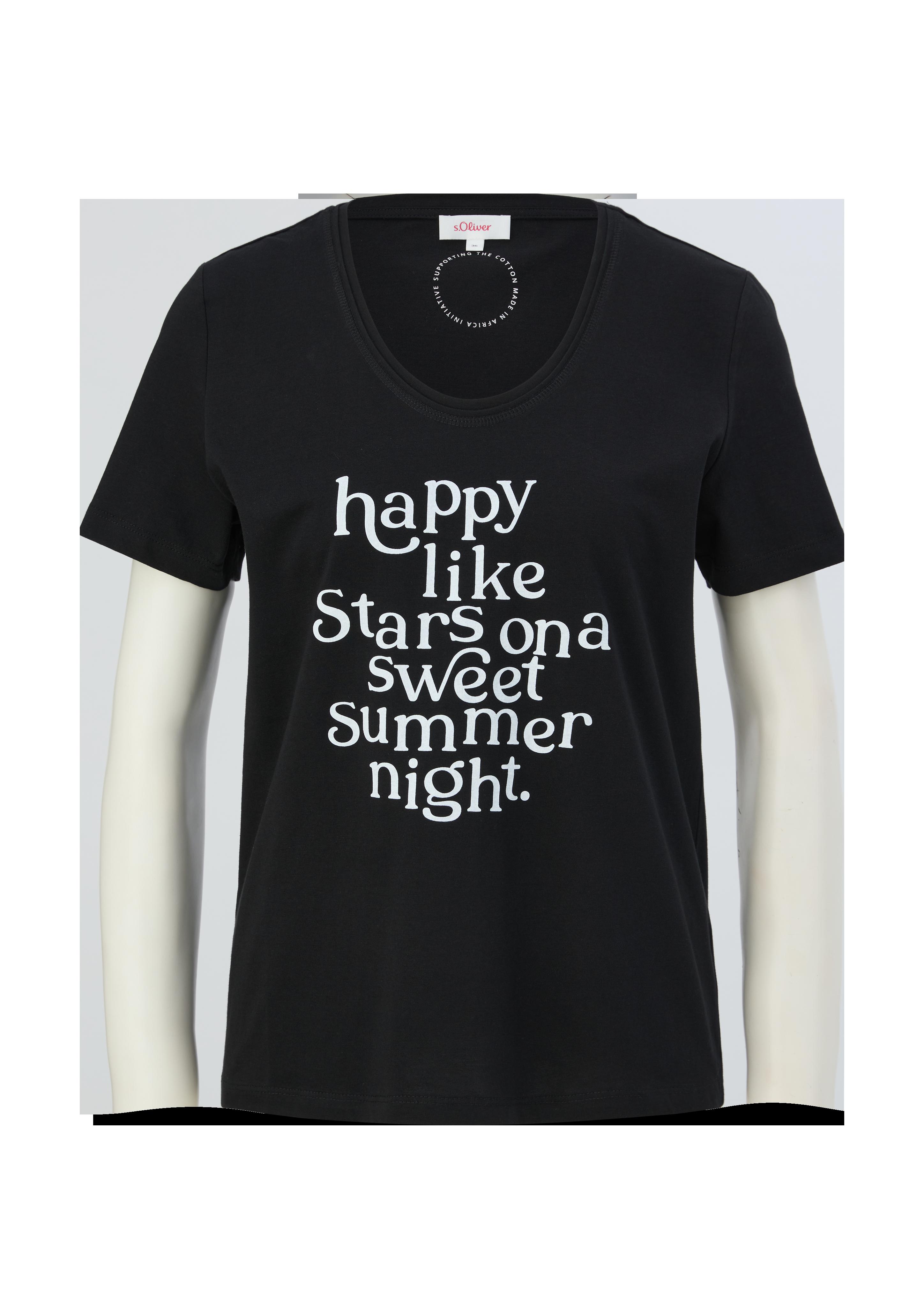 T-Shirt mit Statement-Print  2132800-99D2