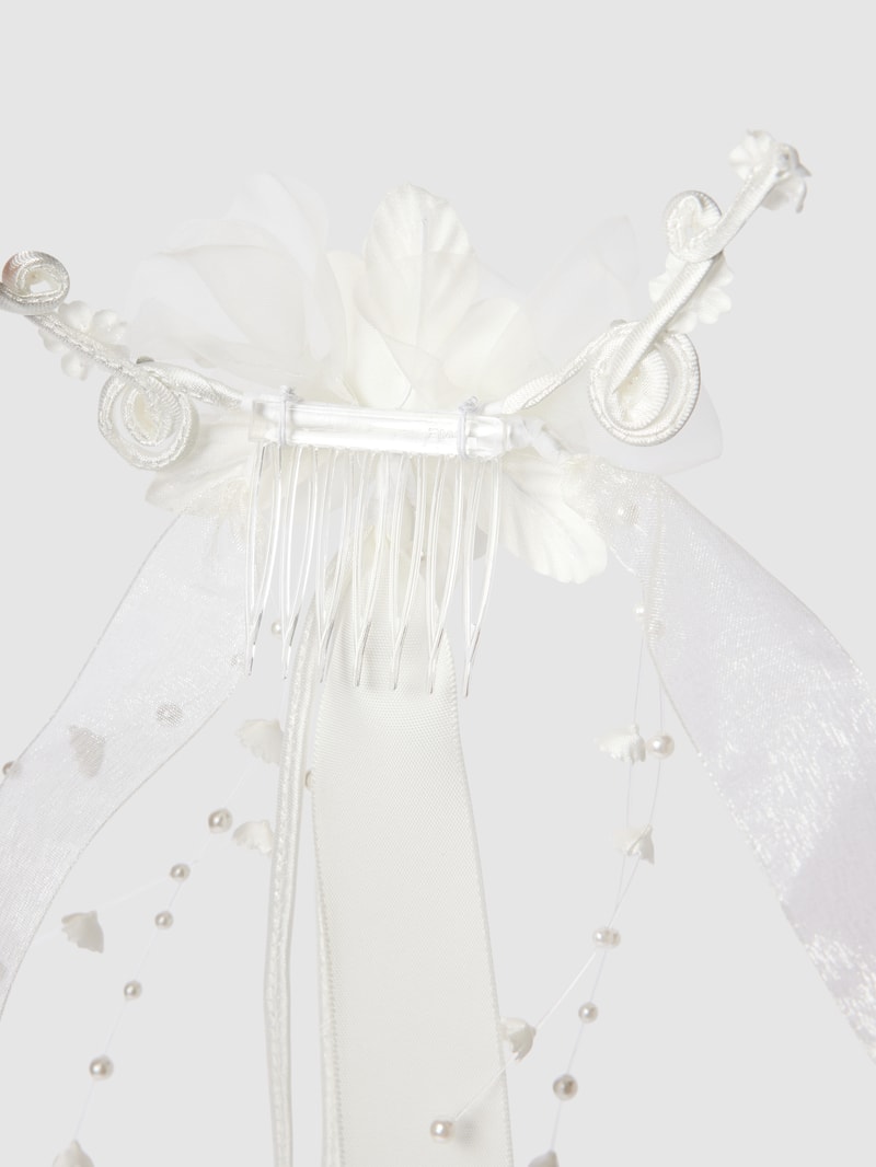 Gesteck mit Kamm in offwhite