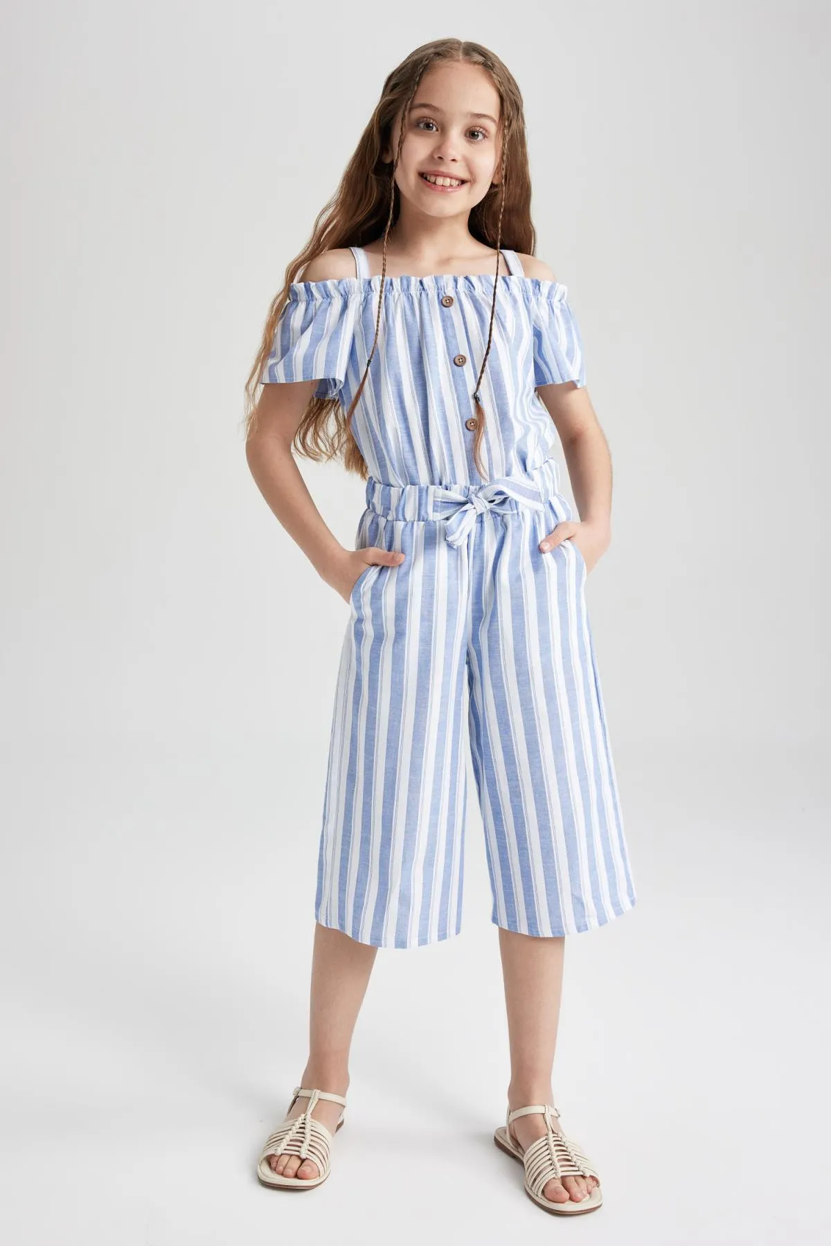DeFacto  Mädchen-Trägerbluse mit kurzen Ärmeln Z4882a623sm