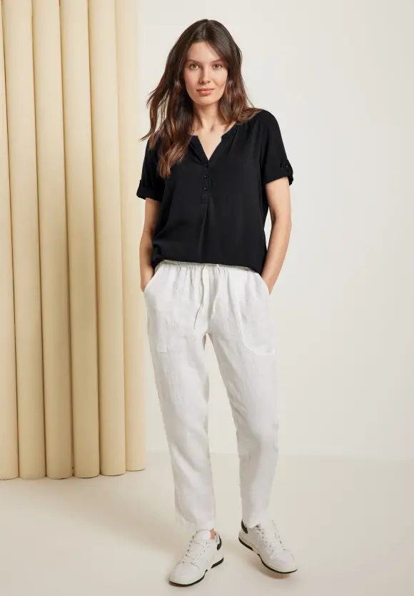 CECIL Unifarbene Basic Bluse
