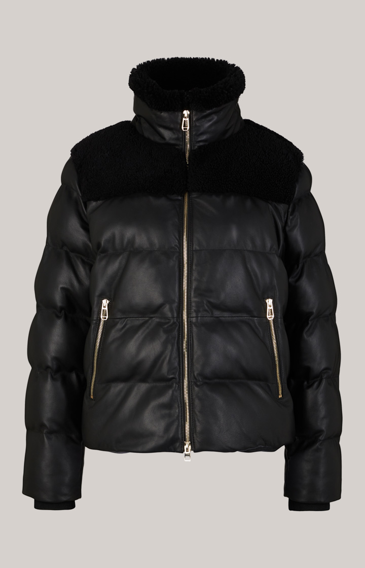 Lederjacke in Schwarz
