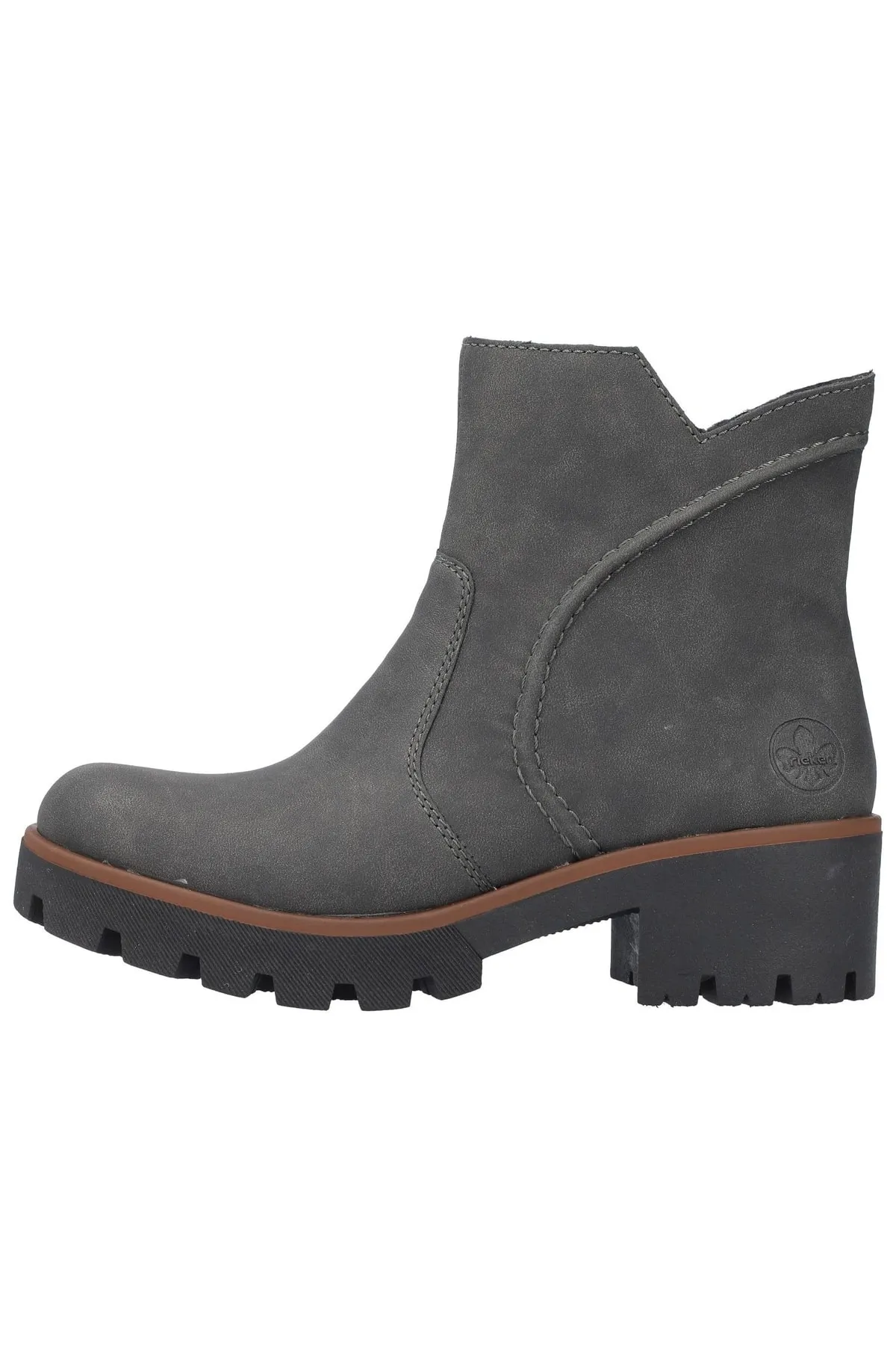 Rieker  Stiefelette - Grau - Blockabsatz