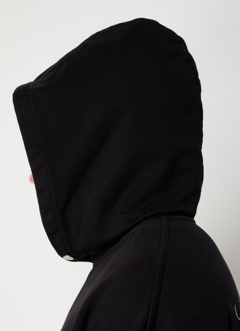 Represents Hermes hoodie with logo and backprint