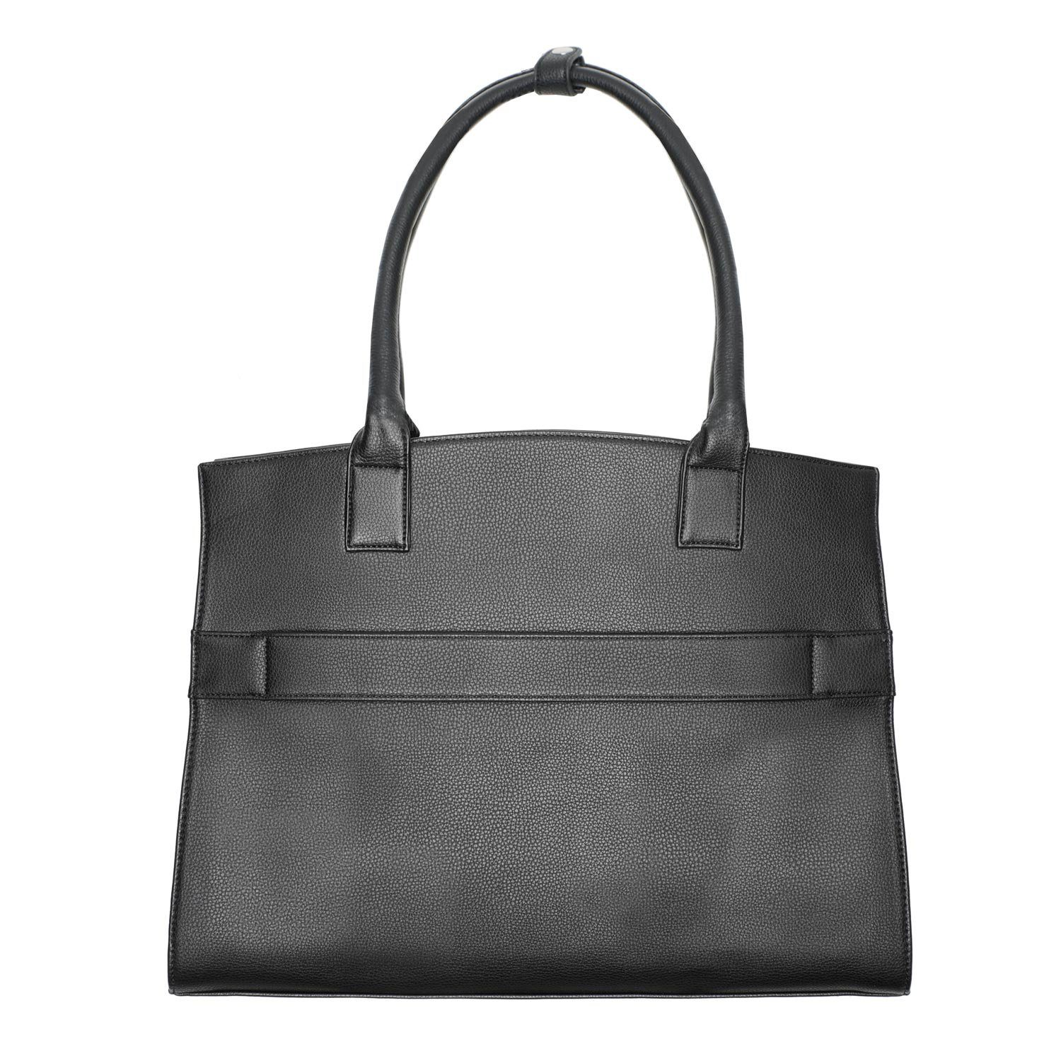 SOCHA Laptoptasche Iconic Black 15.6 Zoll, Businesstasche für Damen - herausnehmbares Laptopfach - extra leicht - Aktentasche mit Tragegurt