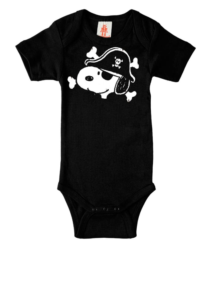 Logoshirt Baby-Body in schwarz günstig kaufen