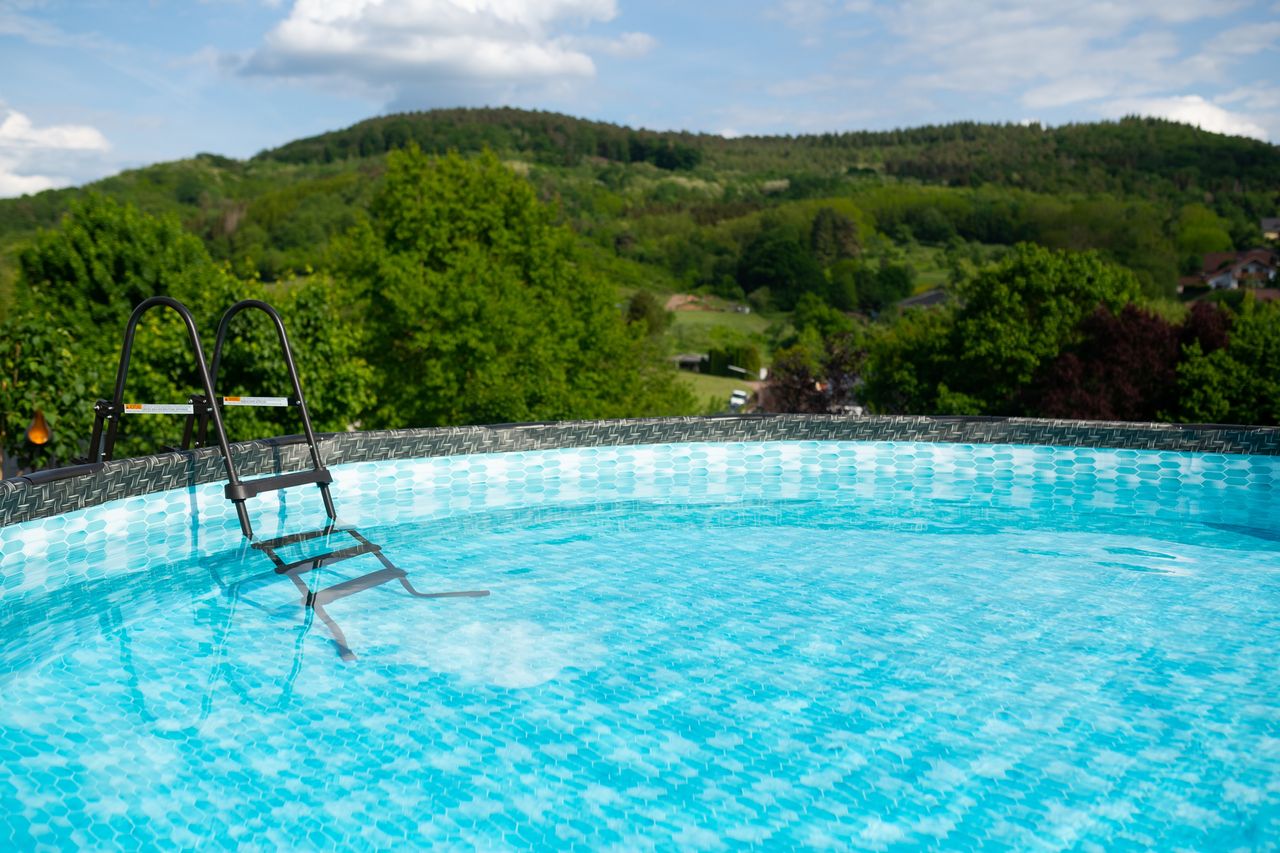 Summer Waves Active Pool Elite Pool Komplett-Set inkl. Filterpumpe & Poolcover Ø 488x122 cm rattan grau