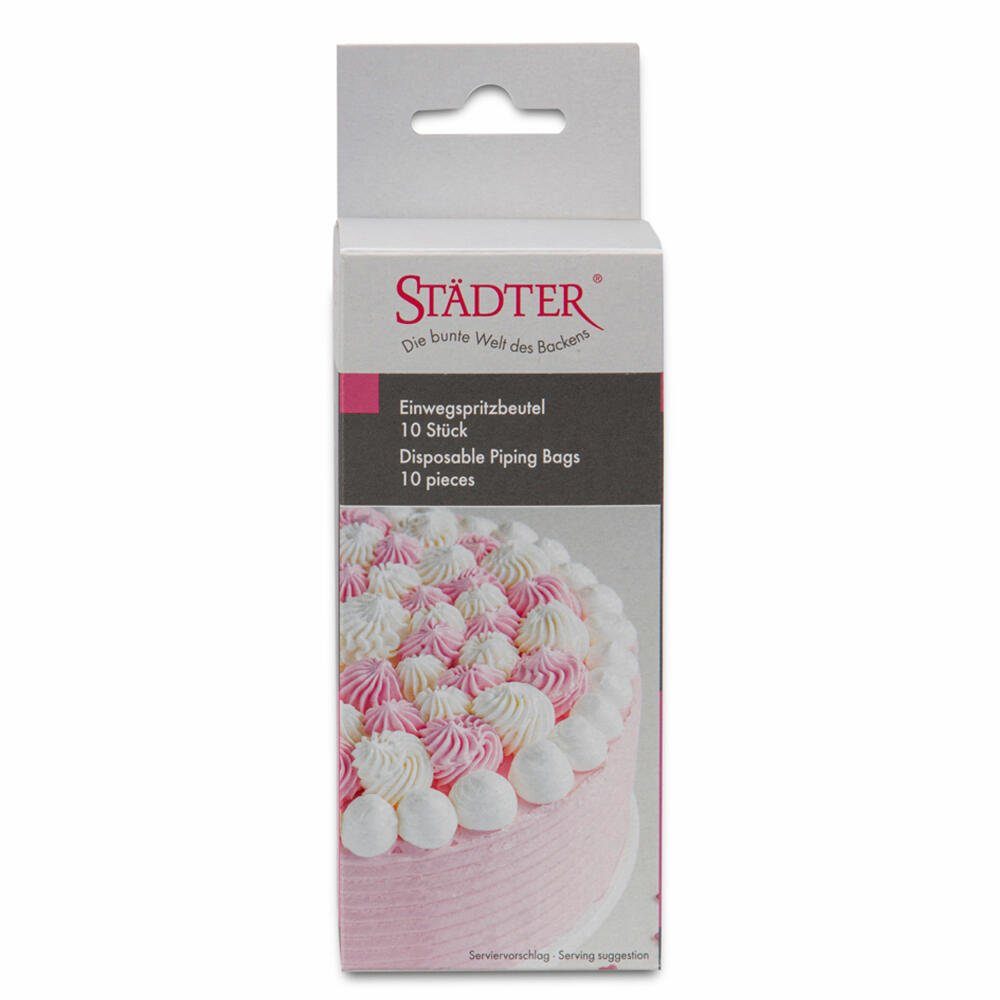 STÄDTER Spritzbeutel Einweg 10 Stück 35 cm