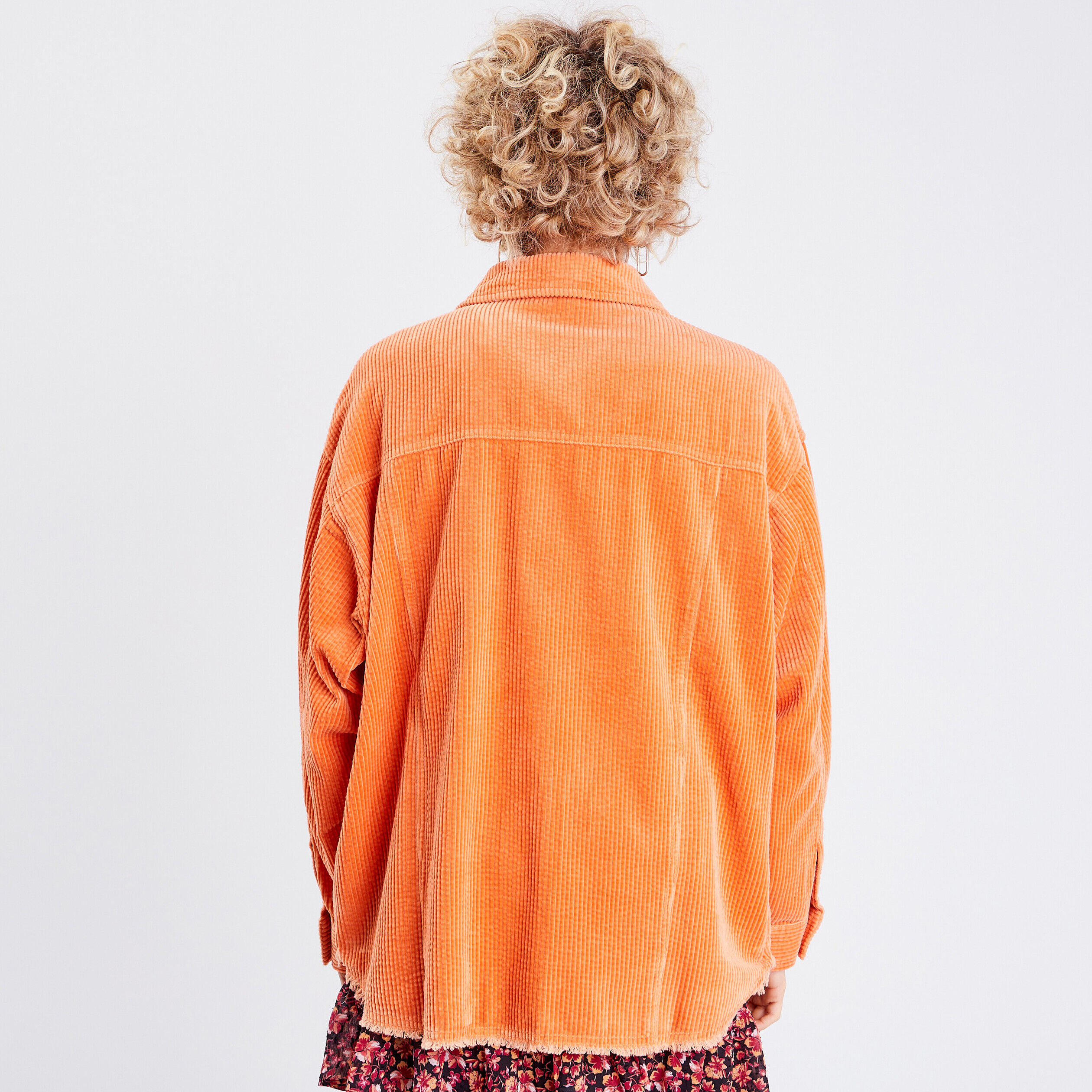 Surchemise manches longues orange femme | Cache Cache