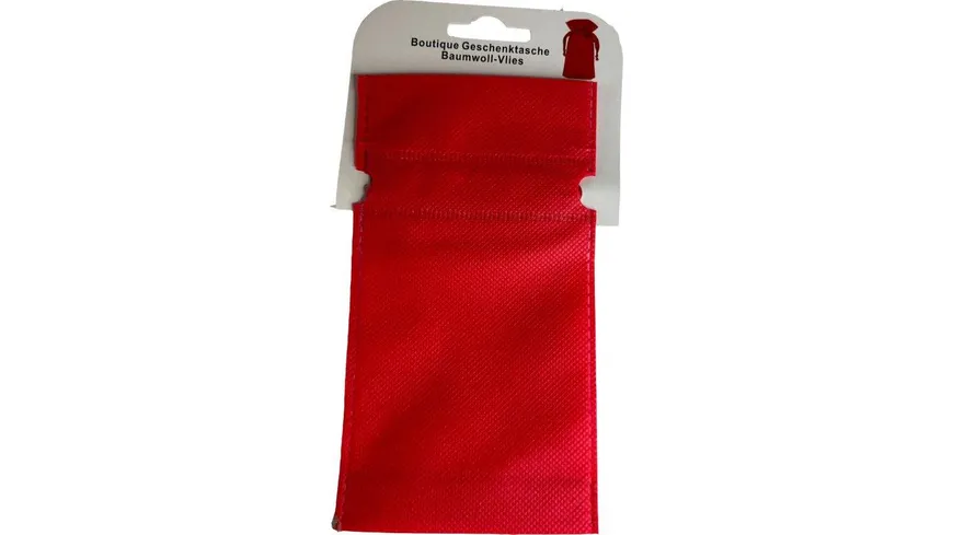 BOCK Geschenktüte Non-Woven klein rot 25 x 13cm
