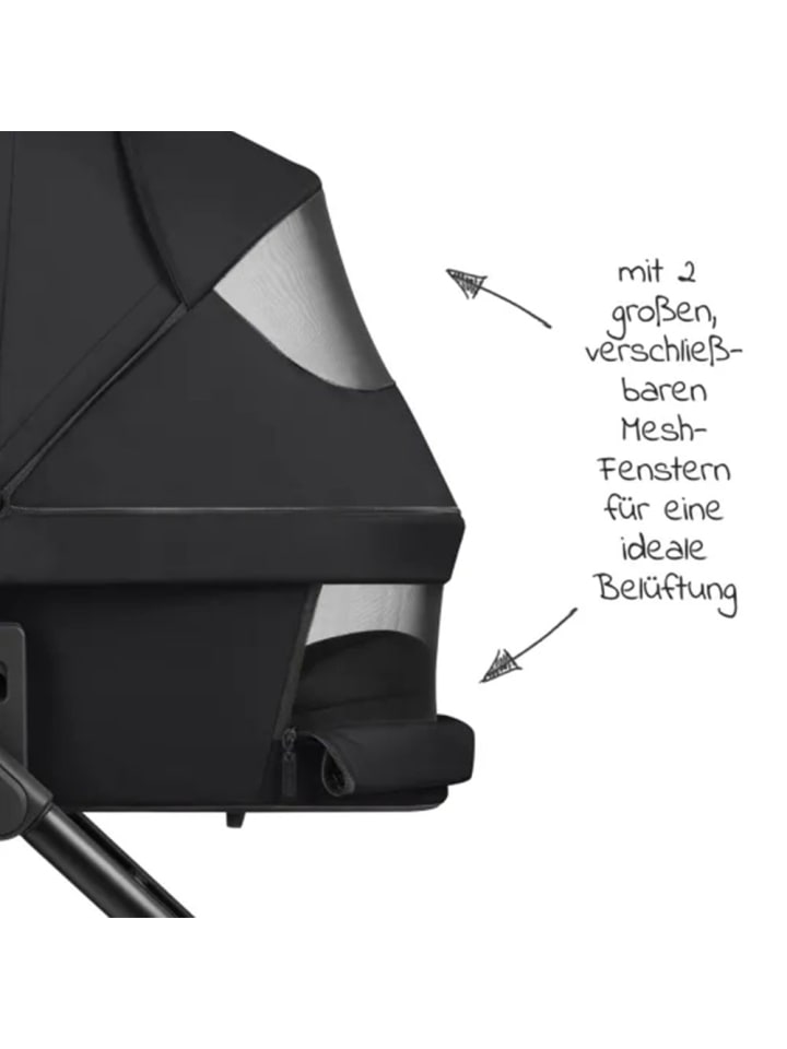 ABC-Design 3in1 Kinderwagen-Set Samba - inkl. Babywanne, Autositz in schwarz günstig kaufen onesize