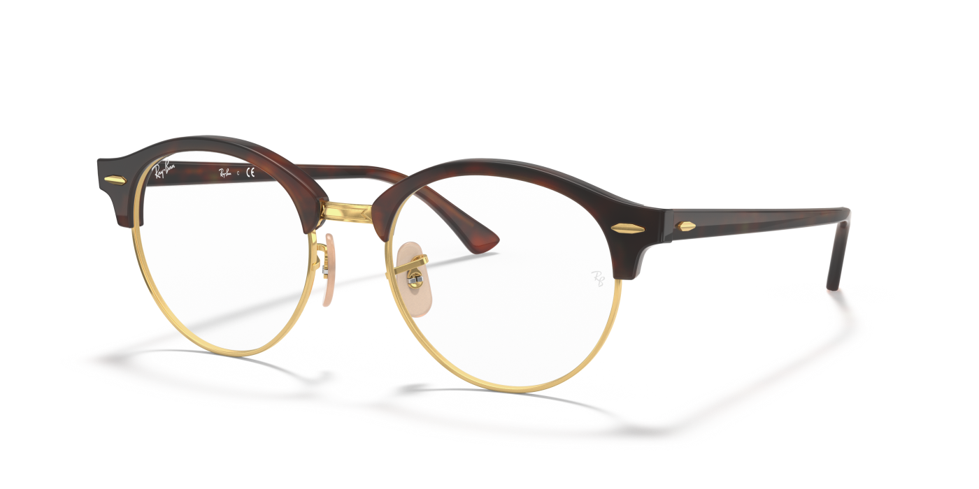 CLUBROUND OPTICS - Roșu Havana Lucios