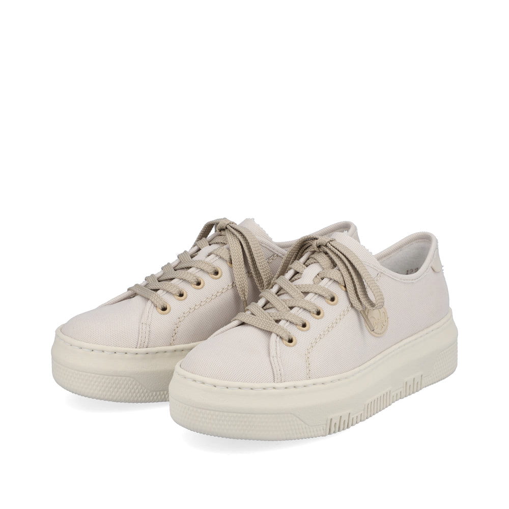 Rieker Damen Sneaker Low altweiß