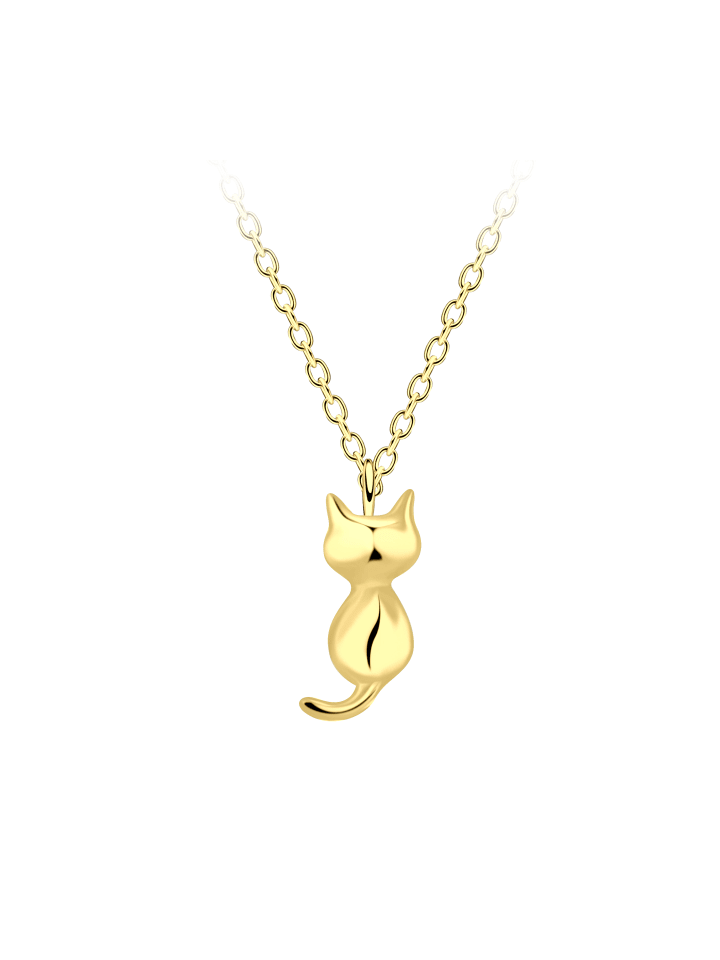 Alexander York Kette mit Anhänger KATZE in Gold aus 925 Sterling Silber, 2-tlg. günstig kaufen onesize