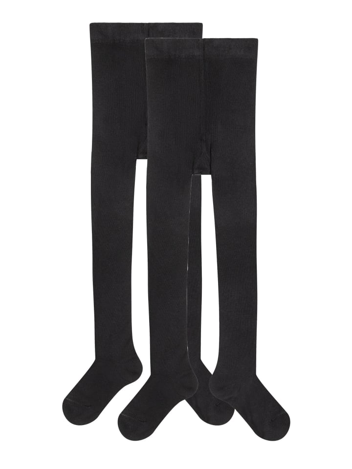 S. Oliver Strumpfhose 2er Pack essentials in Schwarz günstig kaufen